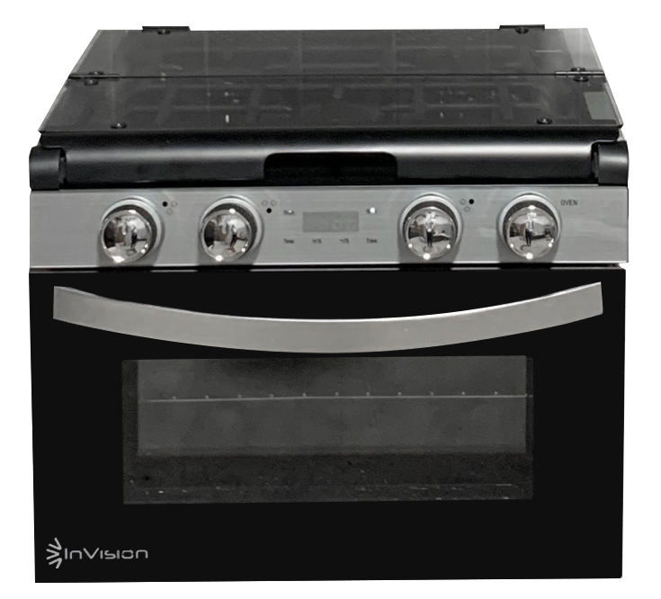 InVision 17″ 3 Burner Gas Range *new/used*