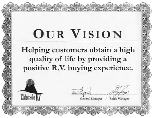 Welcome to ELDORADO RV! – Image our vision