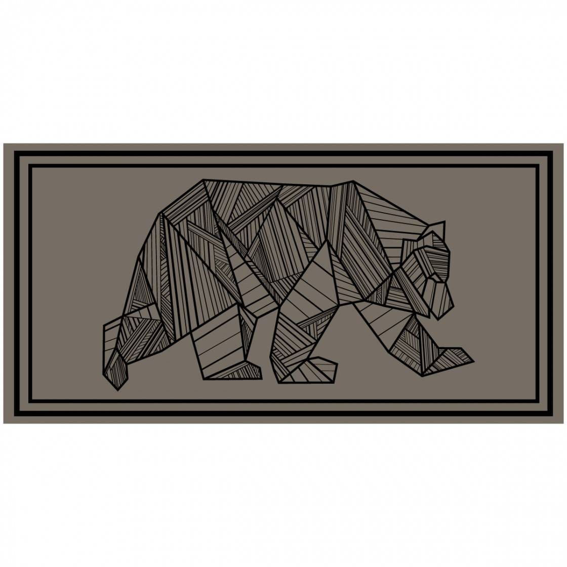Kuma Bear Outdoor Mat 18 x 9